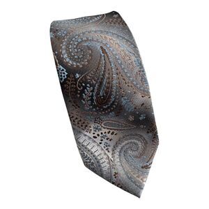Mario Ferrari Tie Mens Silk Paisley Necktie Classic Formal Woven Business Dress